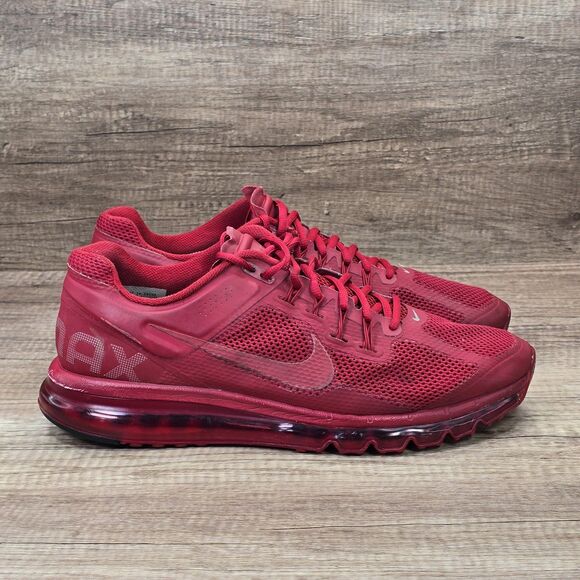 Nike Air Max Plus 2013 Men's Size 14 Red Running Shoes (599021-991) READ DESCRIP - Picture 1 of 11